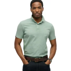 Superdry Essential polo heren slate grey< Shirts, Polo's & Blouses