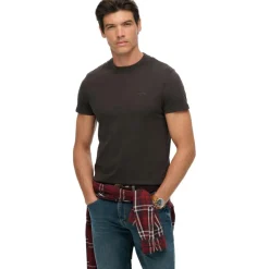 Shirts, Polo's & Blouses-Superdry Essential shirt heren carbon black