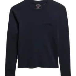 Truien & Vesten-Superdry Essential sweater dames eclipse navy