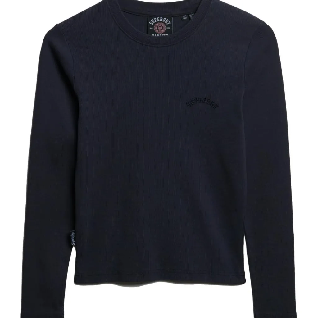 Truien & Vesten-Superdry Essential sweater dames eclipse navy