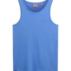 Superdry Essential tanktop heren chambray blue< Shirts, Polo's & Blouses