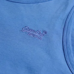 Superdry Essential tanktop heren chambray blue< Shirts, Polo's & Blouses