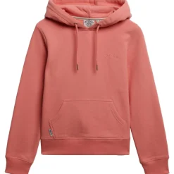 Truien & Vesten-Superdry Essentials hoodie dames lantana pink