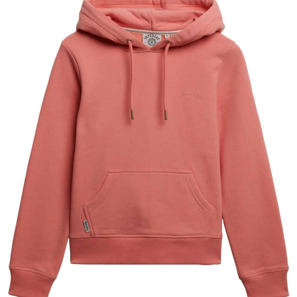 Truien & Vesten-Superdry Essentials hoodie dames lantana pink