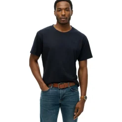 Superdry Essentials shirt heren super dark navy< Shirts, Polo's & Blouses