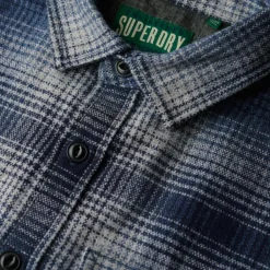 Superdry Miller overhemd heren ombre blue< Shirts, Polo's & Blouses