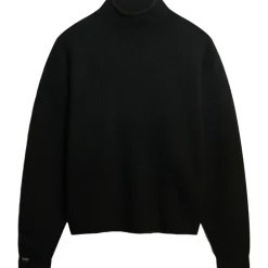 Superdry Slouchy sweater dames black twist< Truien & Vesten
