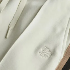 Broeken-Superdry Studios Stripe joggingbroek dames off white