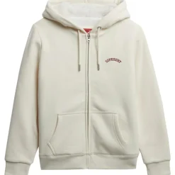 Truien & Vesten-Superdry vest dames desert bone off white