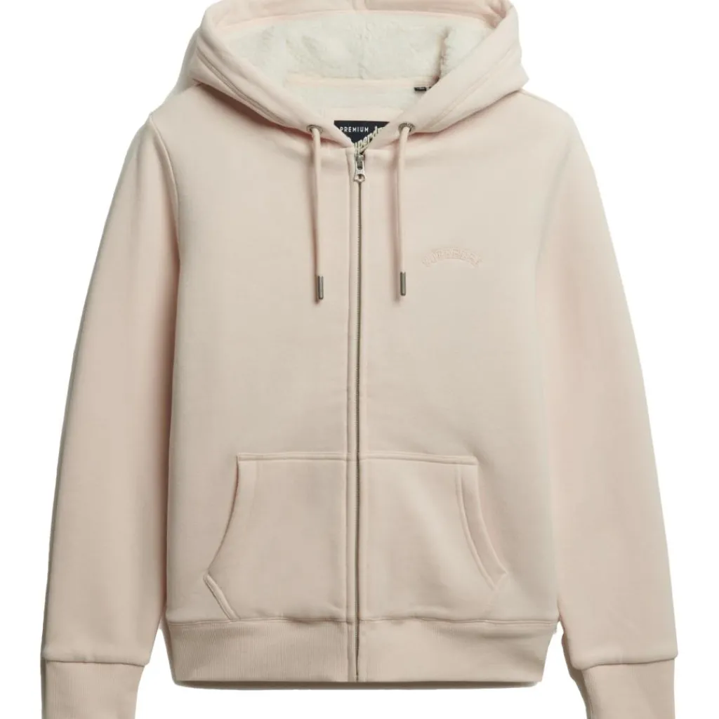 Truien & Vesten-Superdry vest dames mauve morn pink