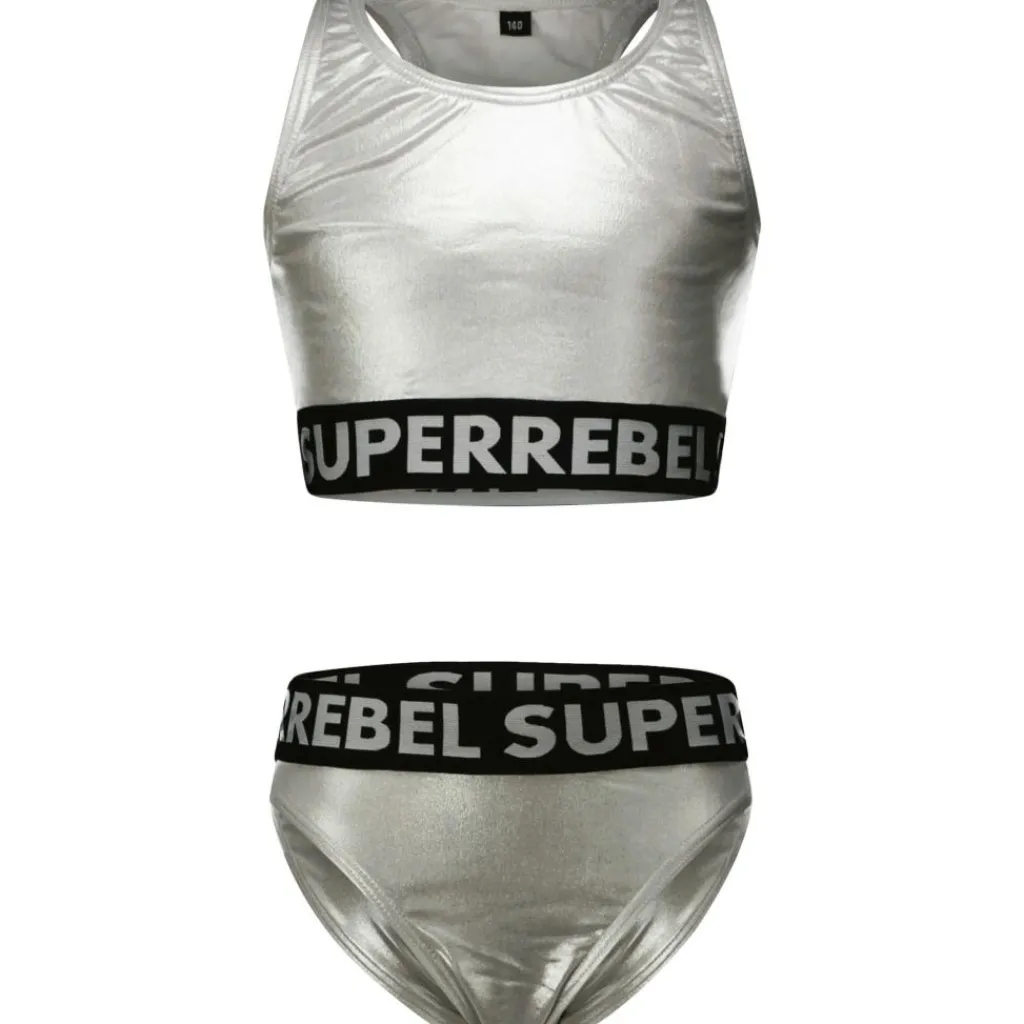 SuperRebel Carmel bikini junior silver foil< Bikini