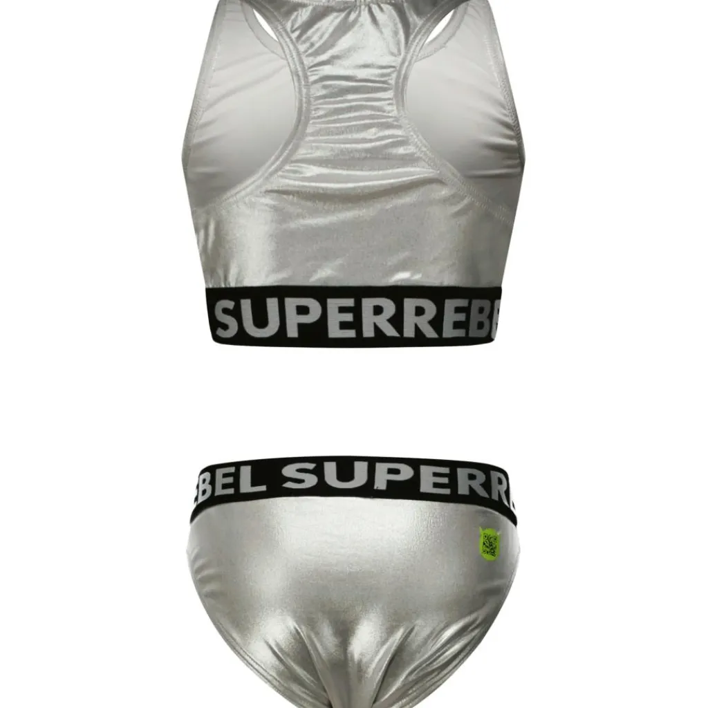 SuperRebel Carmel bikini junior silver foil< Bikini