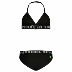 SuperRebel Isla triangle bikini junior black< Bikini