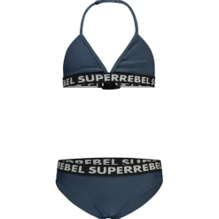SuperRebel Isla Triangle bikini junior navy< Bikini