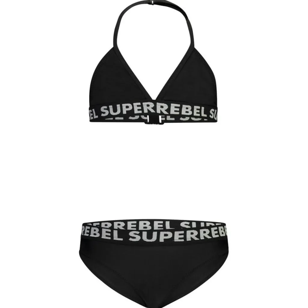Bikini-SuperRebel Isla Triangle bikini junior zwart