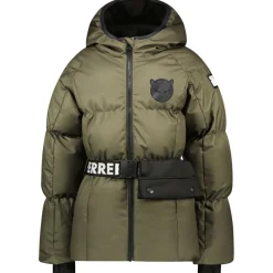 SuperRebel PUFF winterjas junior army green< Ski Jassen|Wintersport