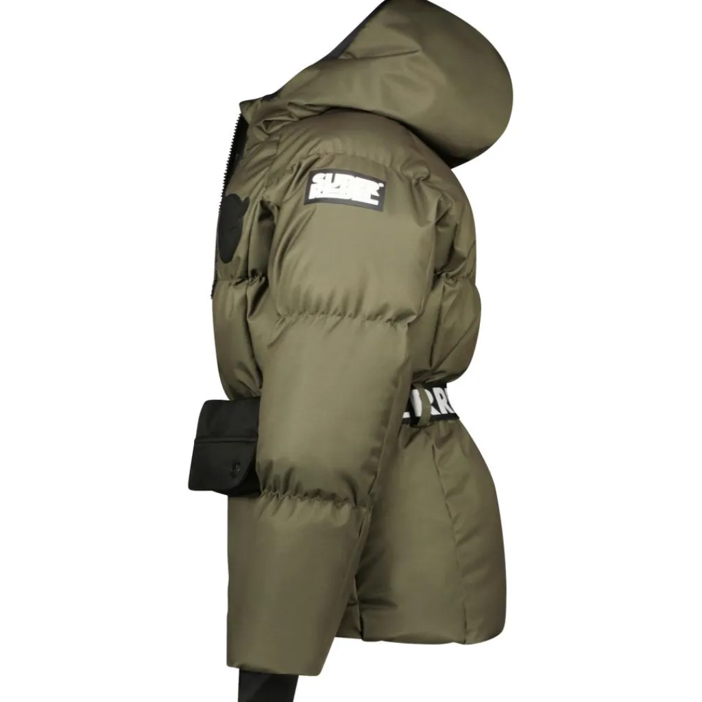 SuperRebel PUFF winterjas junior army green< Ski Jassen|Wintersport