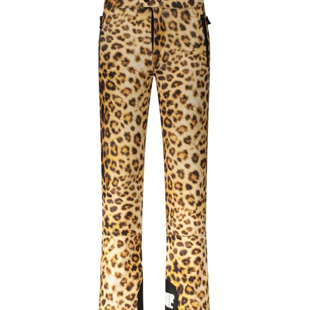 Skibroeken|Wintersport-SuperRebel SPEAK skibroek junior brown leopard