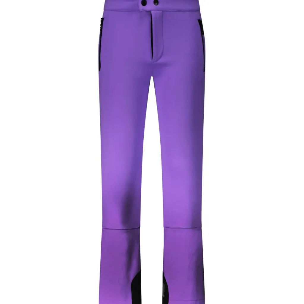 Skibroeken|Wintersport-SuperRebel SPEAK softshell skibroek junior purple metal