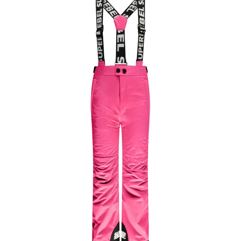 SuperRebel SPEED skibroek junior fluo pink< Skibroeken|Wintersport