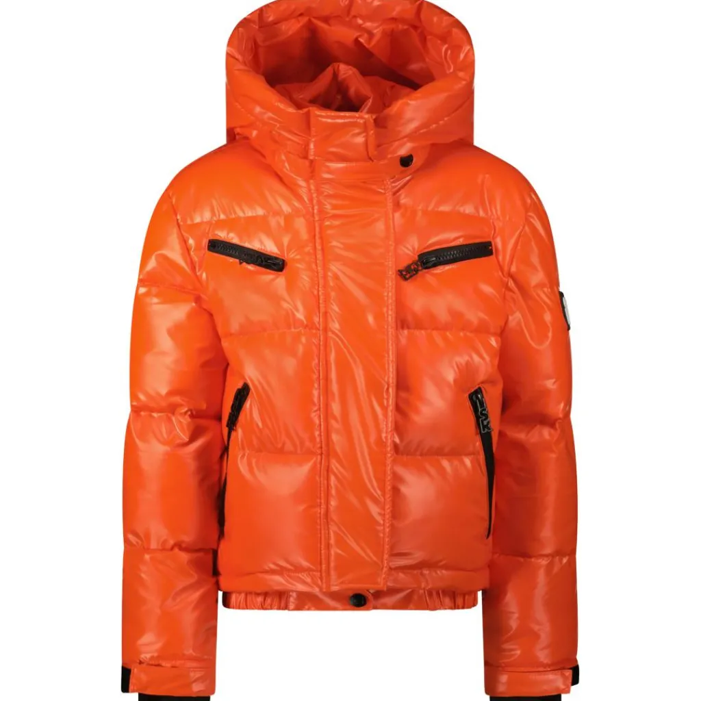 SuperRebel SPICY winterjas junior metallic mandarin< Ski Jassen|Wintersport