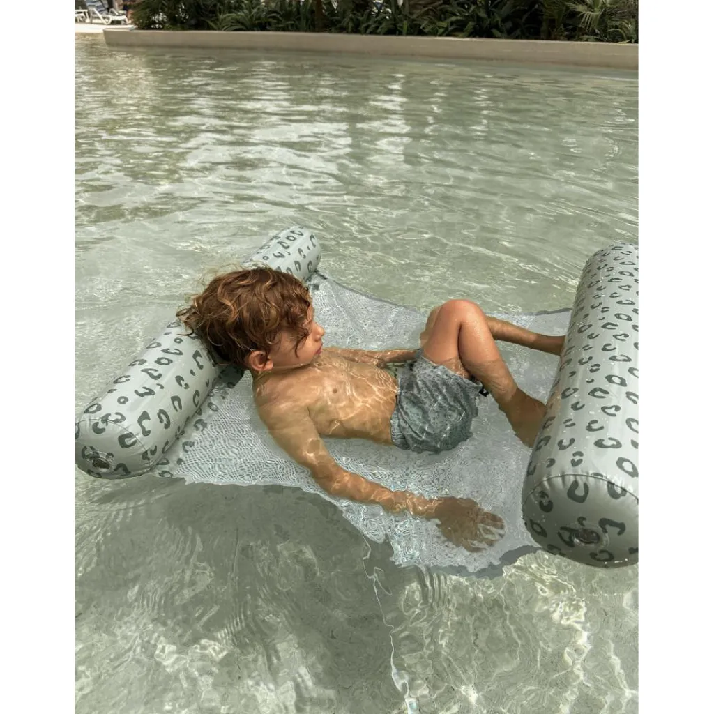 Swim Essentials Leopard Green waterhangmat< Fun