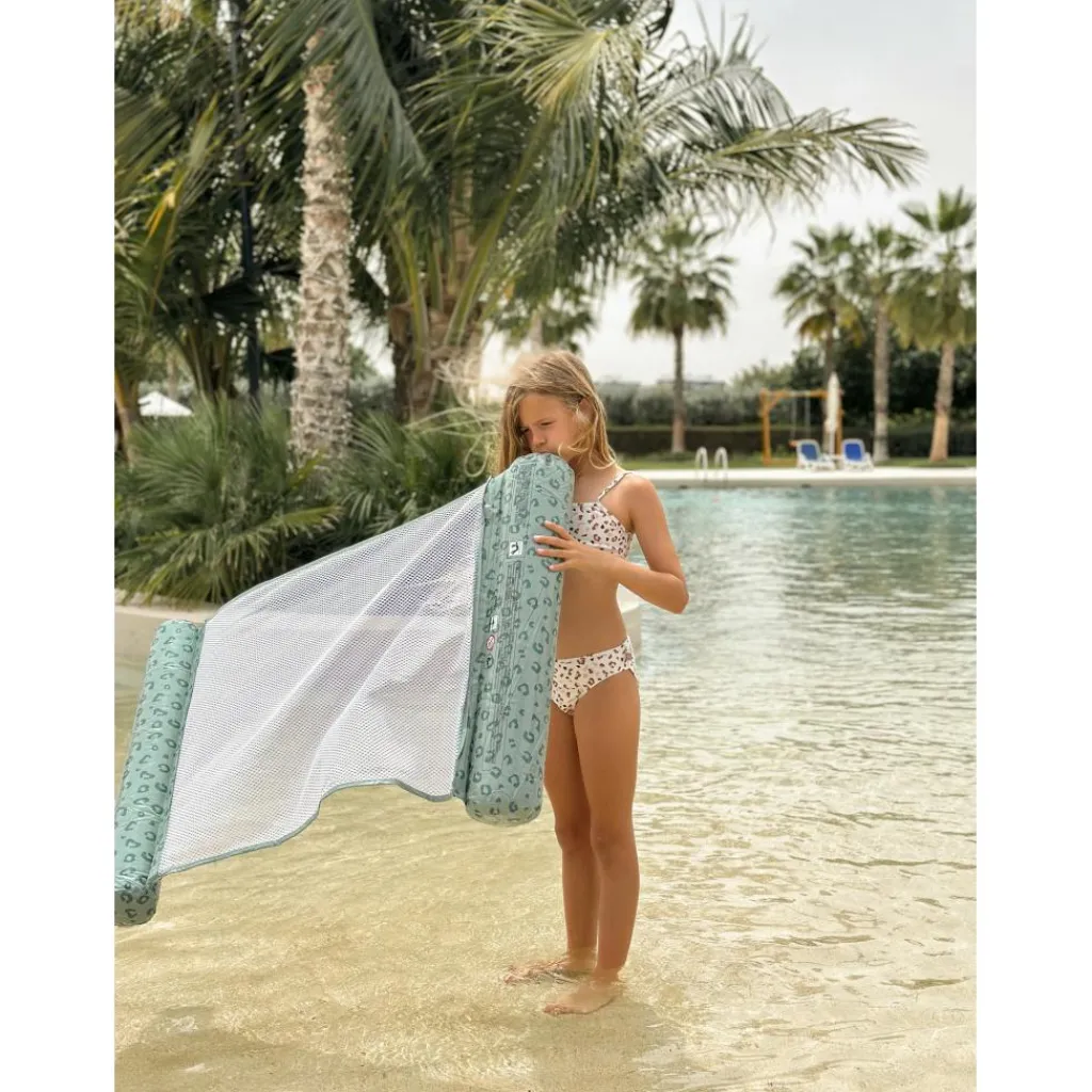 Swim Essentials Leopard Green waterhangmat< Fun