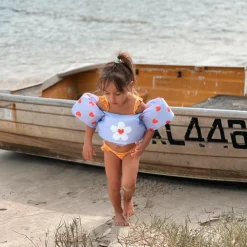 Zwemmen & Duiken-Swim Essentials  Puddle Jumper zwemvest 2 tot 6 jaar - 15 tot 30  kg lila hartjes