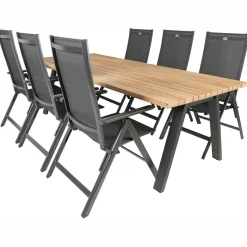 Tuinsets-TASTE by 4 Seasons Ambassador 240 x 100 cm Aruba 6 tuinset anthracite