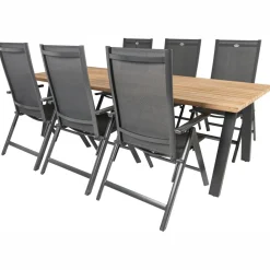 Tuinsets-TASTE by 4 Seasons  Ambassador 240 x 100 cm Aruba 6 tuinset anthracite