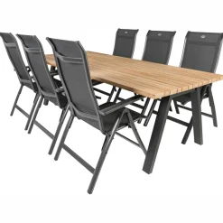 TASTE by 4 Seasons Ambassador 240 x 100 cm Alice 6 tuinset anthracite< Tuinsets