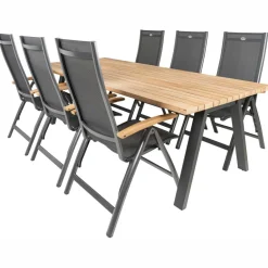 Tuinsets-TASTE by 4 Seasons Ambassador 240 x 100 cm Troy 6 tuinset teak