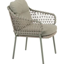 Tuinsets-TASTE by 4 Seasons  Prado ø 160 cm Jura 4 tuinset olijfgroen