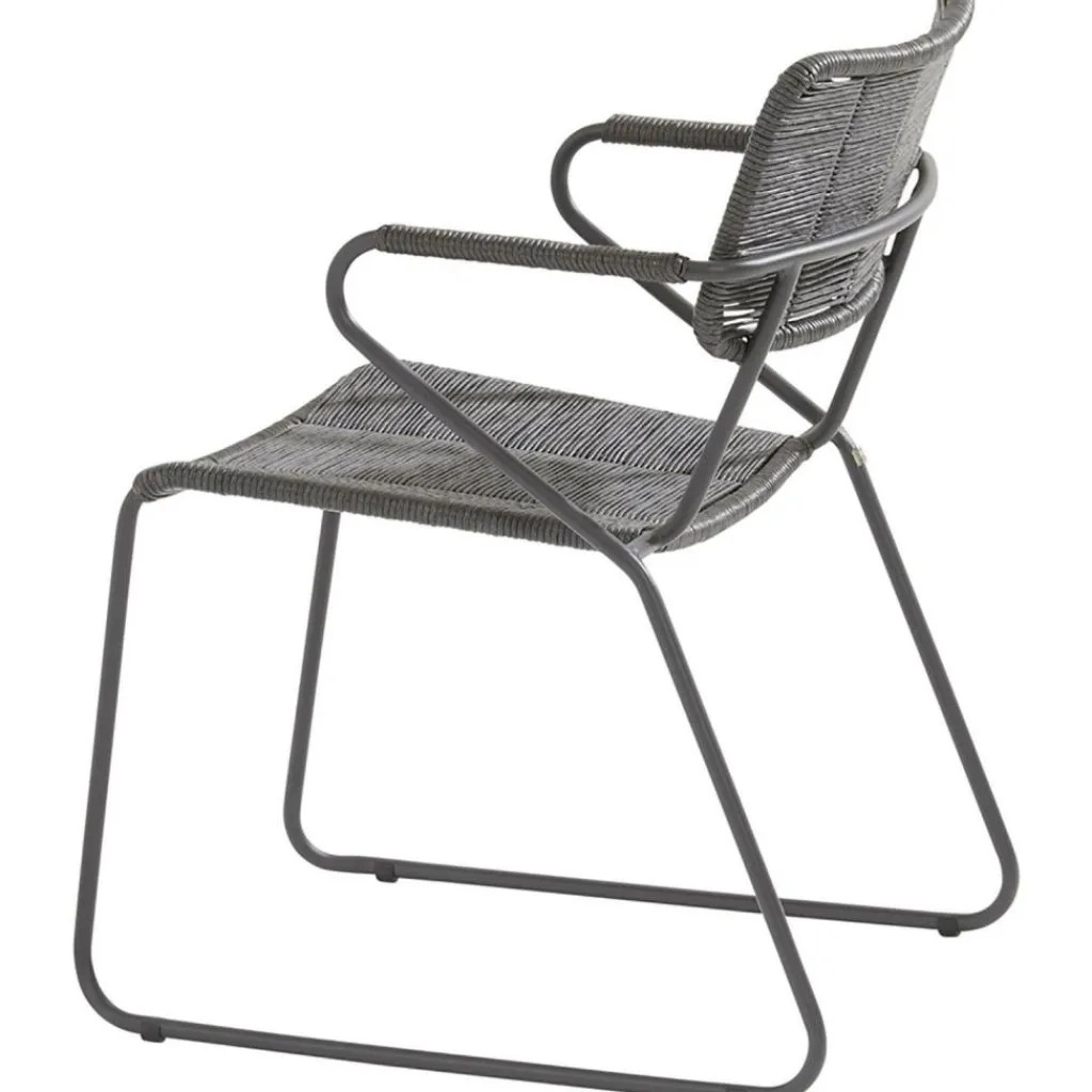 TASTE by 4 Seasons Swing stapelbare tuinstoel anthracite< Tuinstoelen