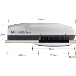 Airco's-Telair DualClima 8400H airco antraciet
