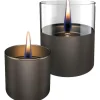 Sfeerhaarden-Tenderflame Lilly 8 & Lilly 10 Duo Giftset tafelvuur gun metal