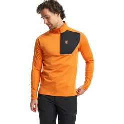 Skipullies|Wintersport-Tenson TXlite Half Zip skipully heren amberglow