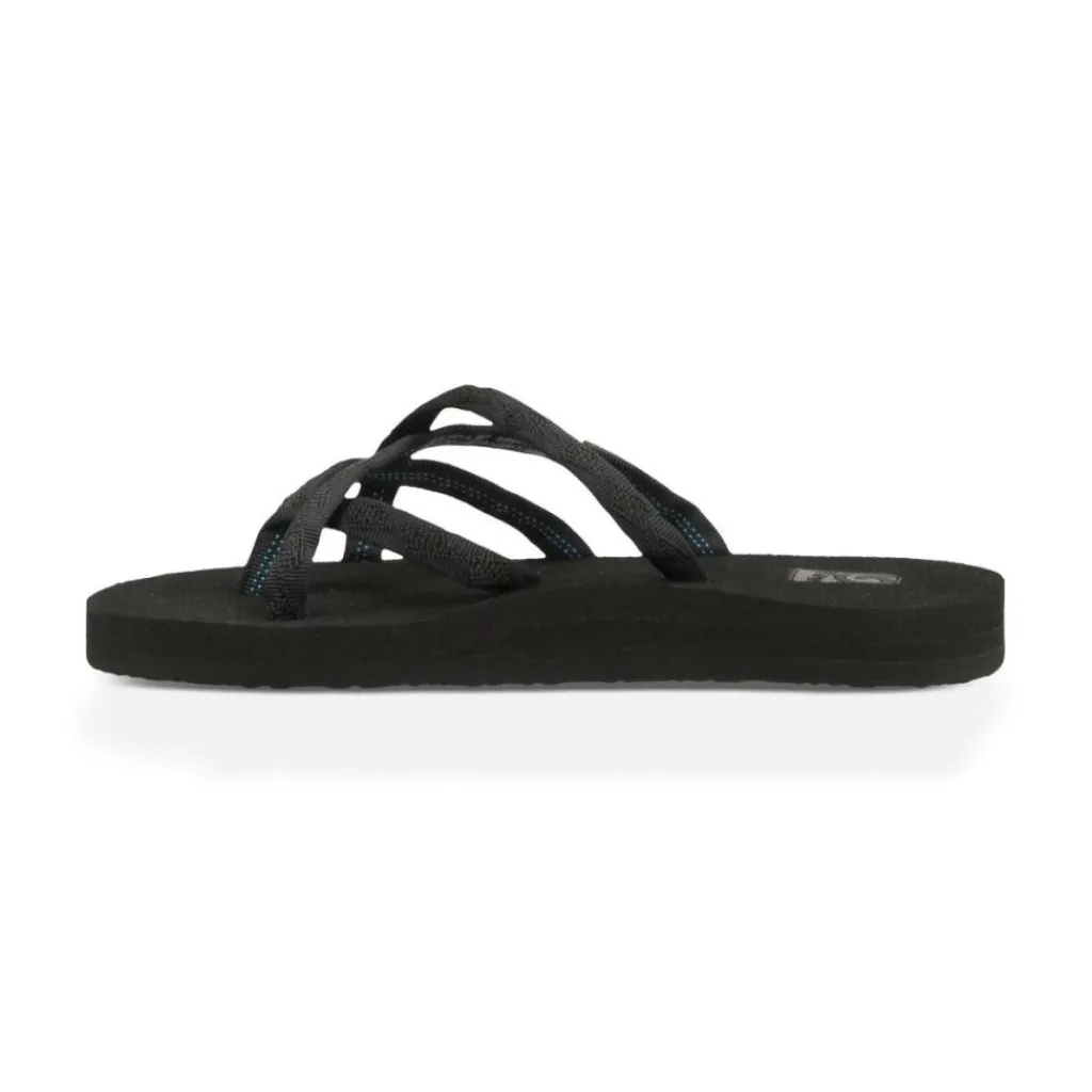 Teva Olowahu slippers dames mix black on black< Slippers
