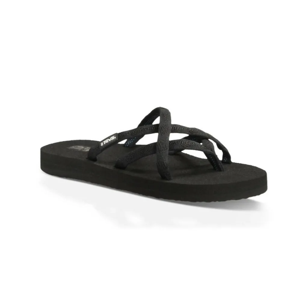 Teva Olowahu slippers dames mix black on black< Slippers