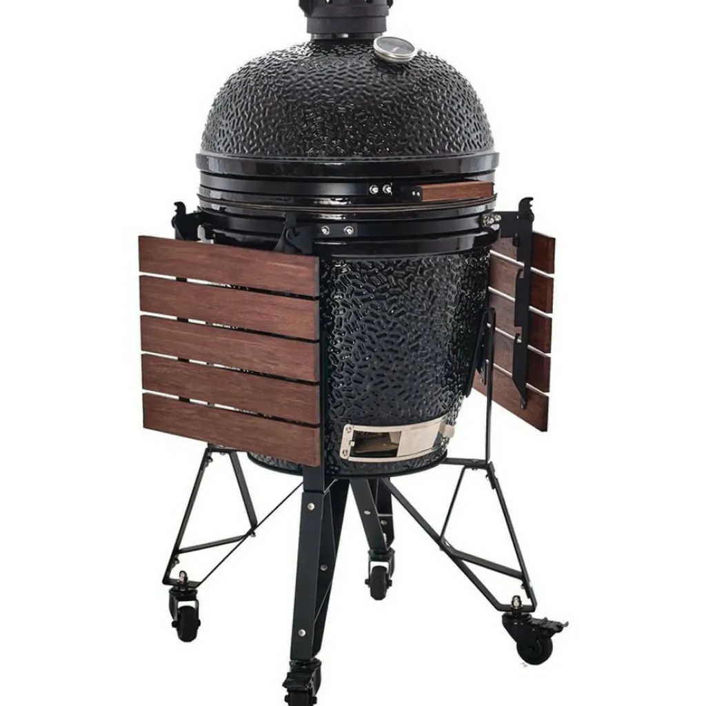 Kamado-The Bastard Large Compleet 2025 houtskoolbarbecue black