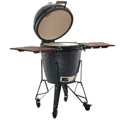 Kamado-The Bastard Large Compleet 2025 houtskoolbarbecue black
