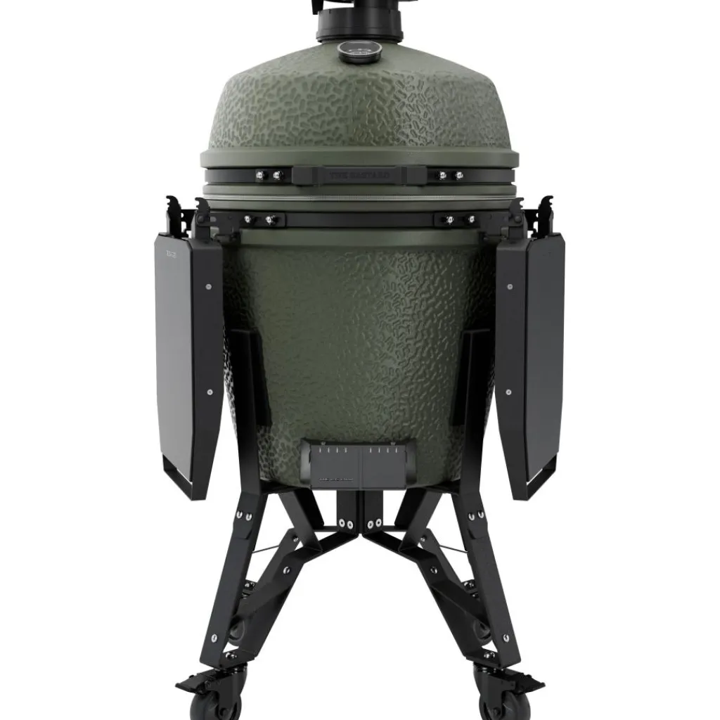 The Bastard Pro Large houtskoolbarbecue alpine green< Kamado