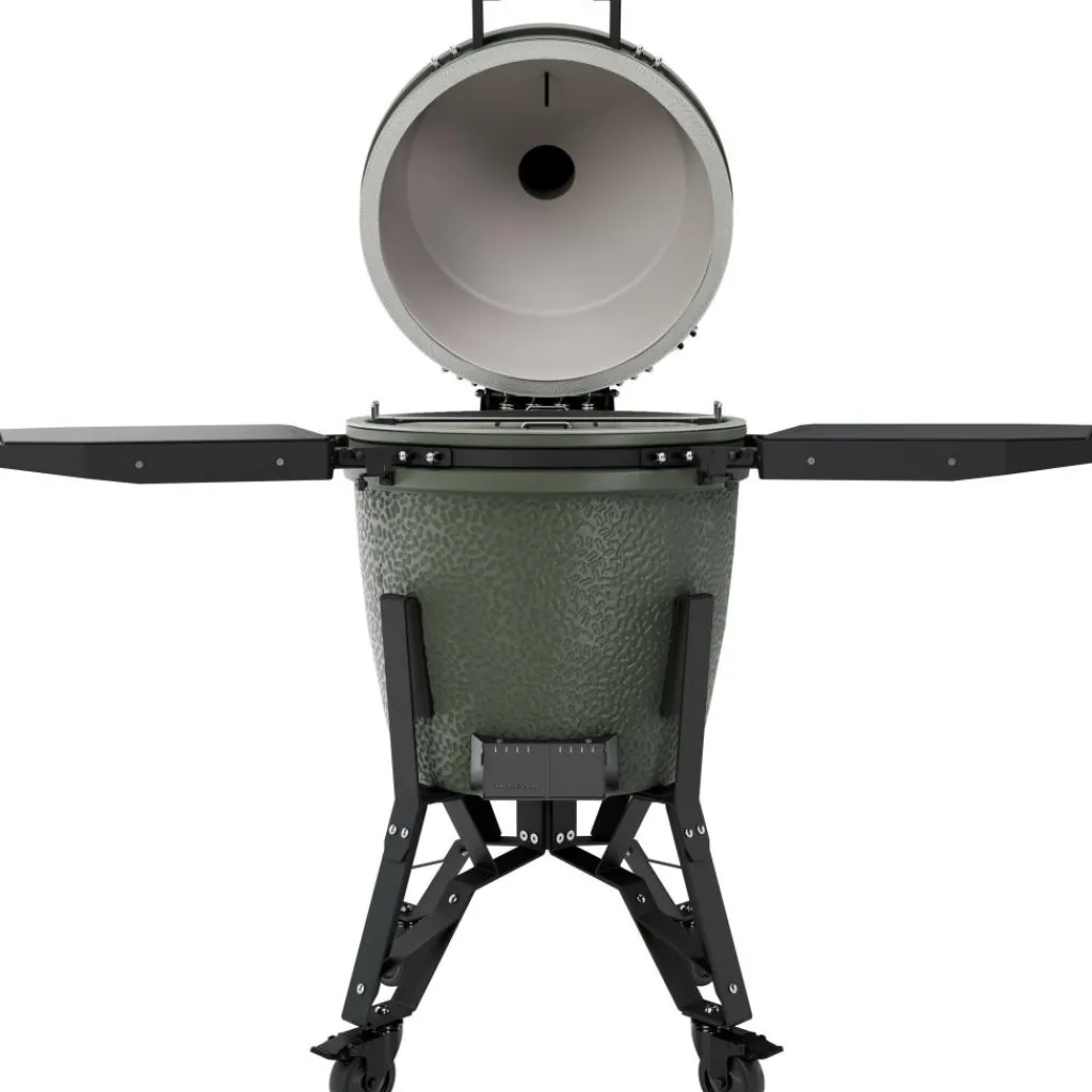 The Bastard Pro Large houtskoolbarbecue alpine green< Kamado