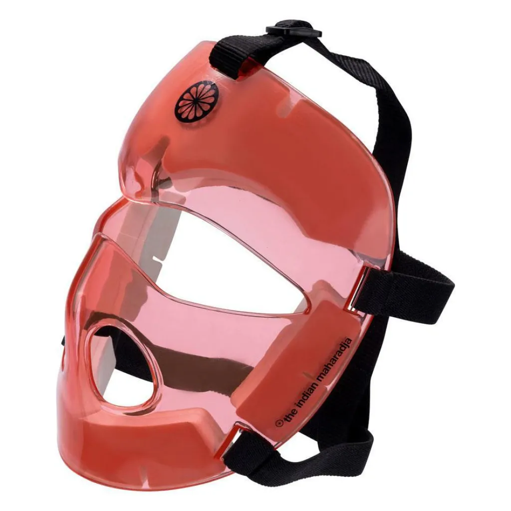 The Indian Maharadja Corner gezichtsbeschermer coral< Hockey Bescherming
