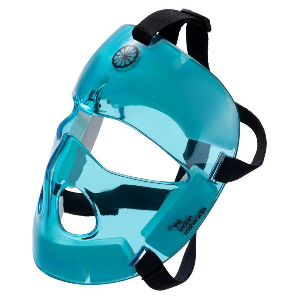 The Indian Maharadja Corner gezichtsbeschermer blue< Hockey Bescherming