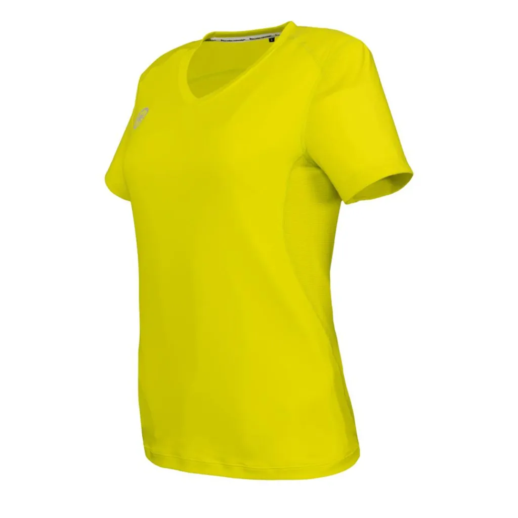 Tenniskleding-The Indian Maharadja Goa Dry Touch tennisshirt dames lime