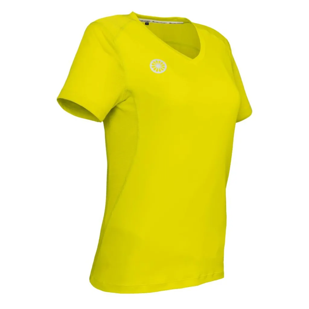 Tenniskleding-The Indian Maharadja Goa Dry Touch tennisshirt dames lime