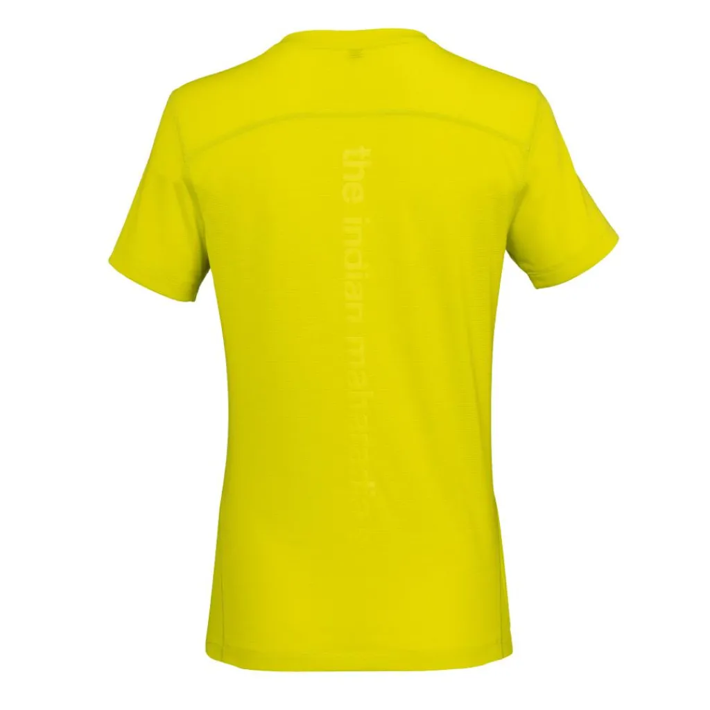 Tenniskleding-The Indian Maharadja Goa Dry Touch tennisshirt dames lime