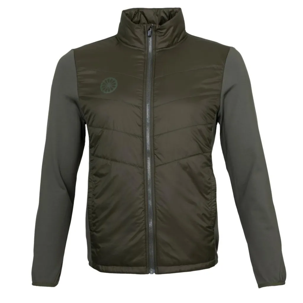 Tenniskleding-The Indian Maharadja Goa Padded trainingsjack heren mud green