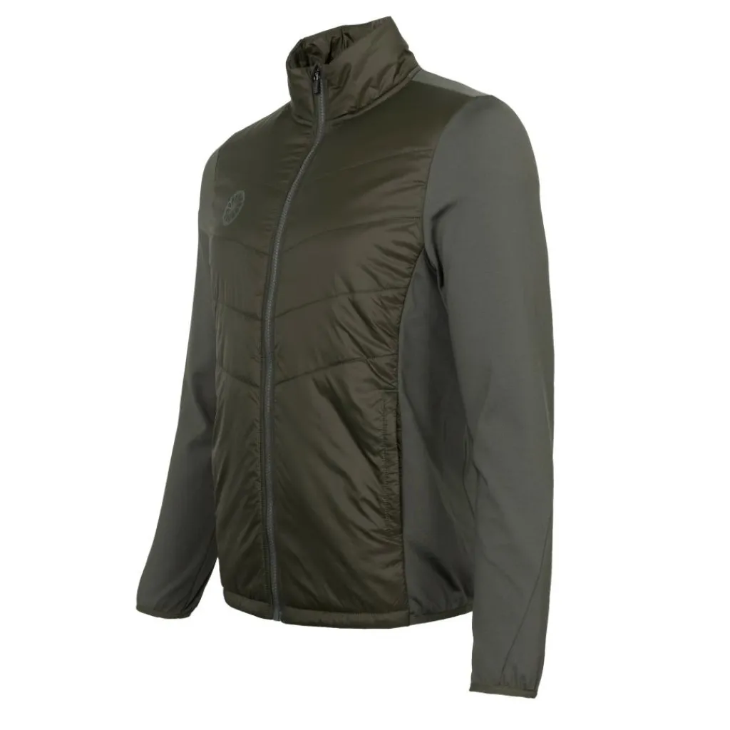 Tenniskleding-The Indian Maharadja Goa Padded trainingsjack heren mud green